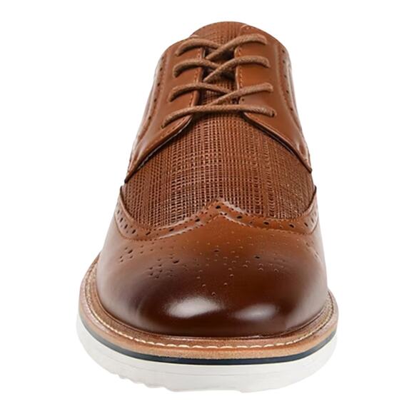 Vance Co Men's Warrick Wingtip Derby Oxfords Brown Size 10 - Picture 3 of 4